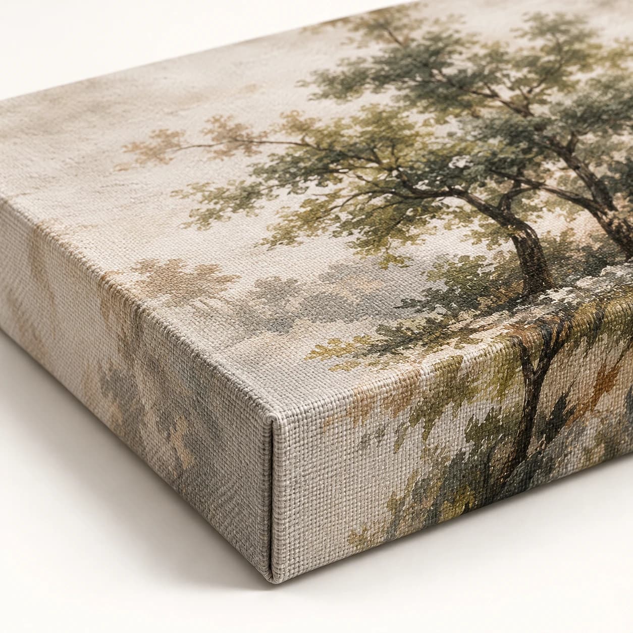 Canvas schilderij met zichtbare doekstructuur